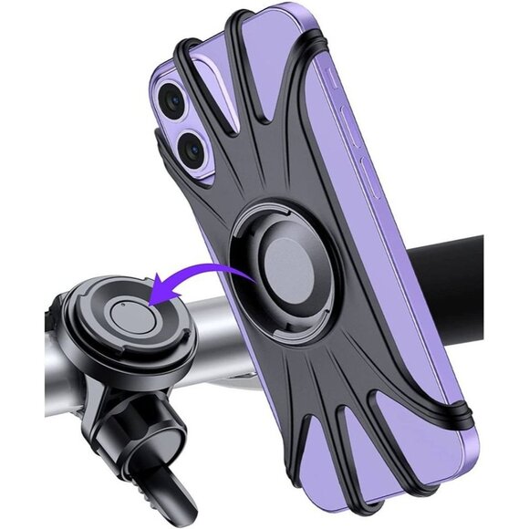 Bike Phone Mount, [Detachable] Silicone - Picture 1 of 6